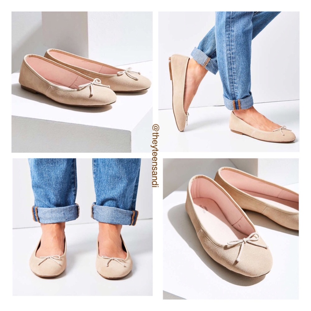 Urban Outfitters Suzi Suede Ballet Flats